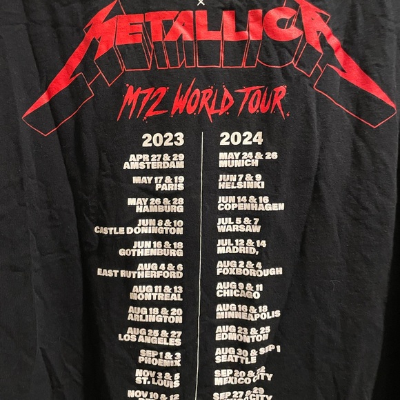 Metallica Liquid Death M72 World Tour Concert tee. Size 4XL. Murder your thirst - Picture 11 of 15